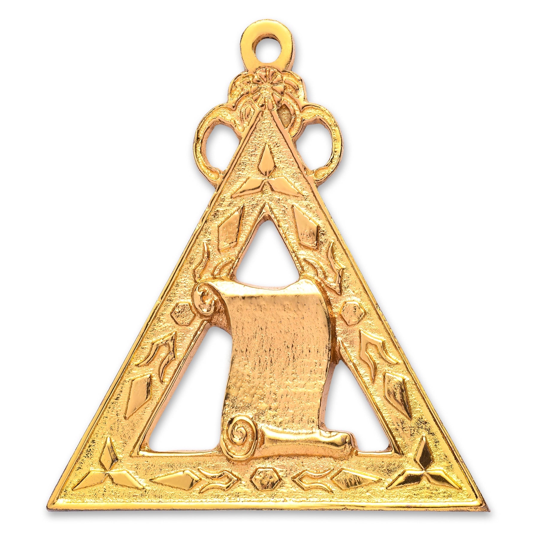 Lecturer Royal Arch Chapter Officer Collar Jewel - Gold Plated - Bricks Masons