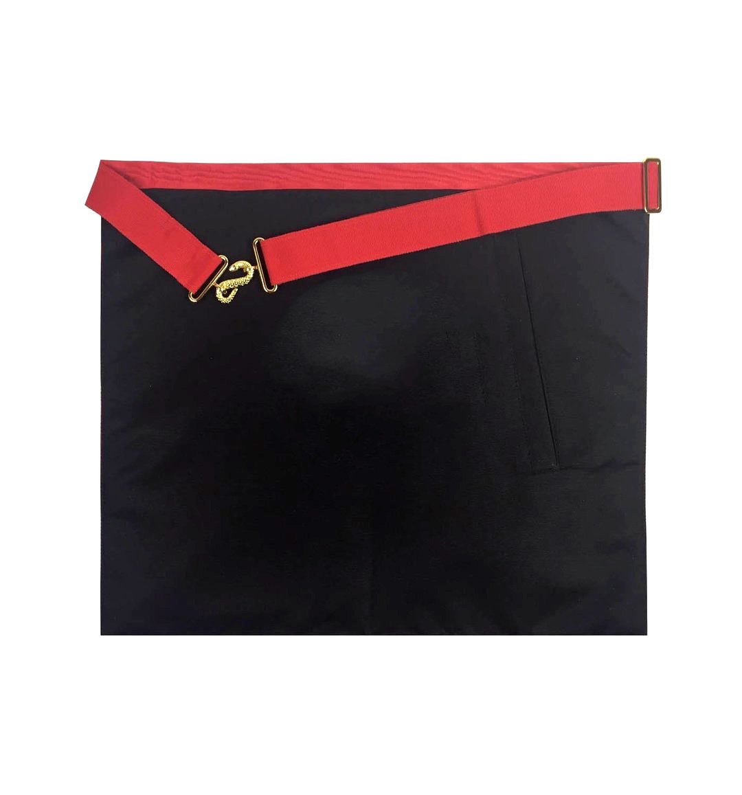 Captain Royal Arch Chapter Apron - Red Machine Embroidery - Bricks Masons
