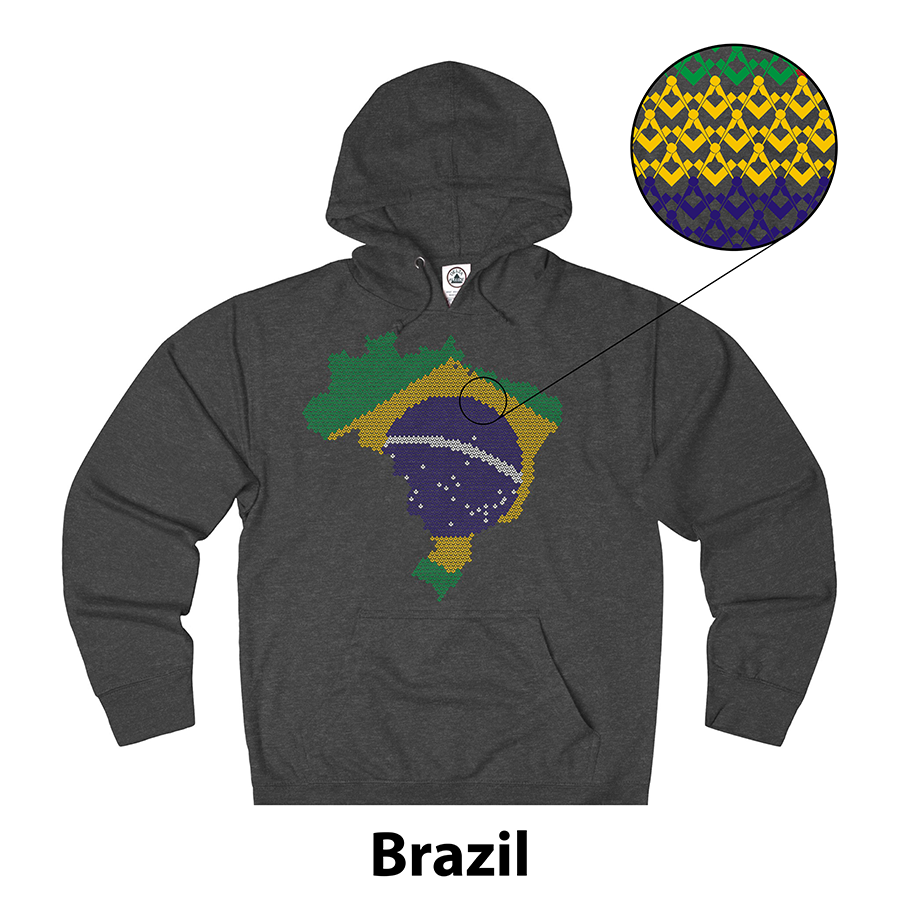 Masonic Hoodie - BRAZIL - Bricks Masons
