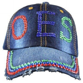 OES Baseball Cap - Denim Cap Hat - Bricks Masons
