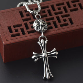 Knights Templar Commandery Necklace - Medieval Iron Cross - Bricks Masons