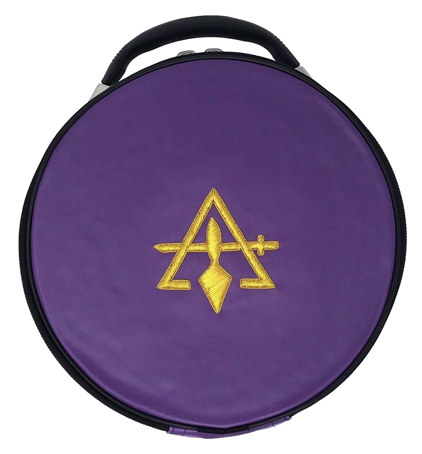 Council Crown Cap Case - Purple Sword & Trowel - Bricks Masons