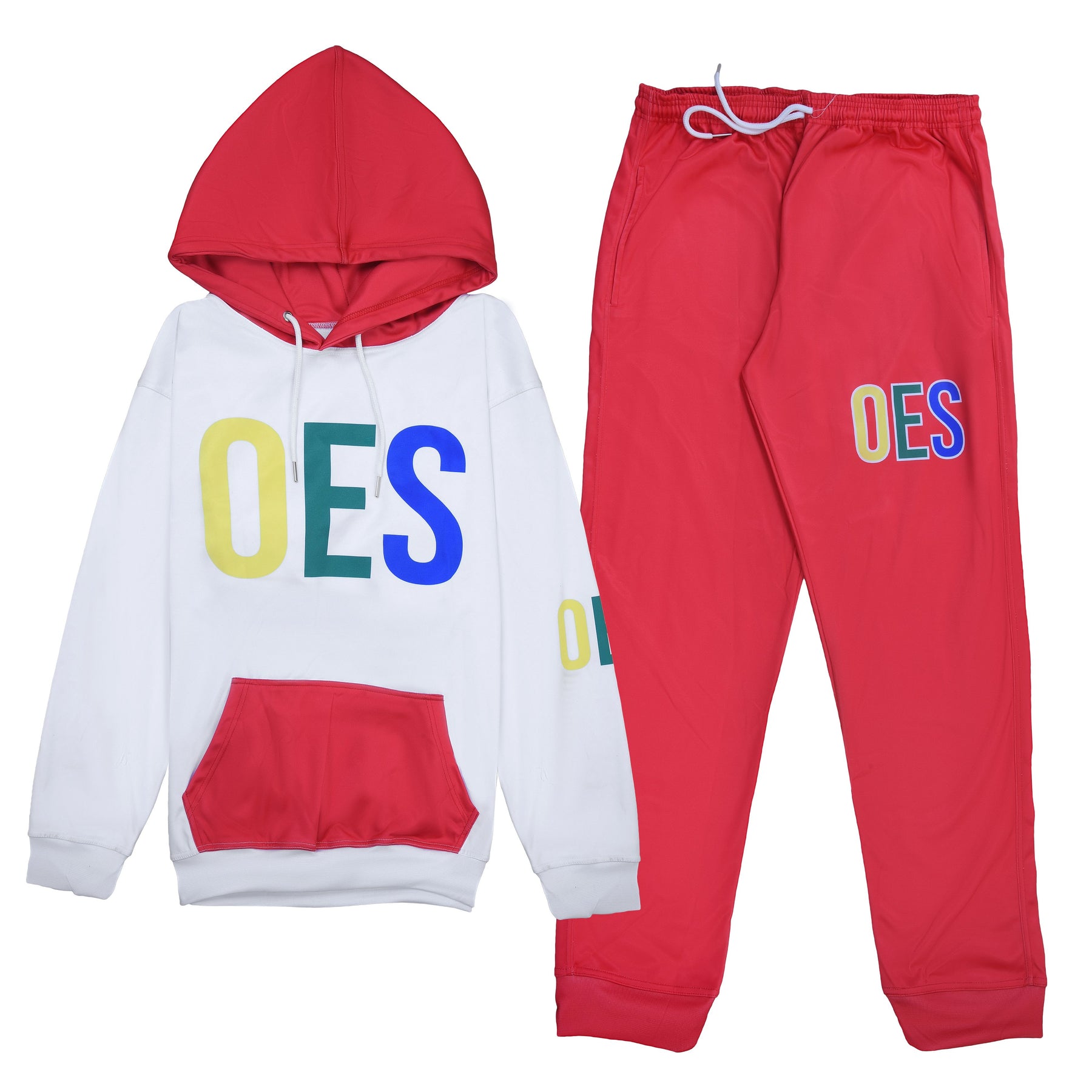 OES Tracksuit - Red & White - Bricks Masons