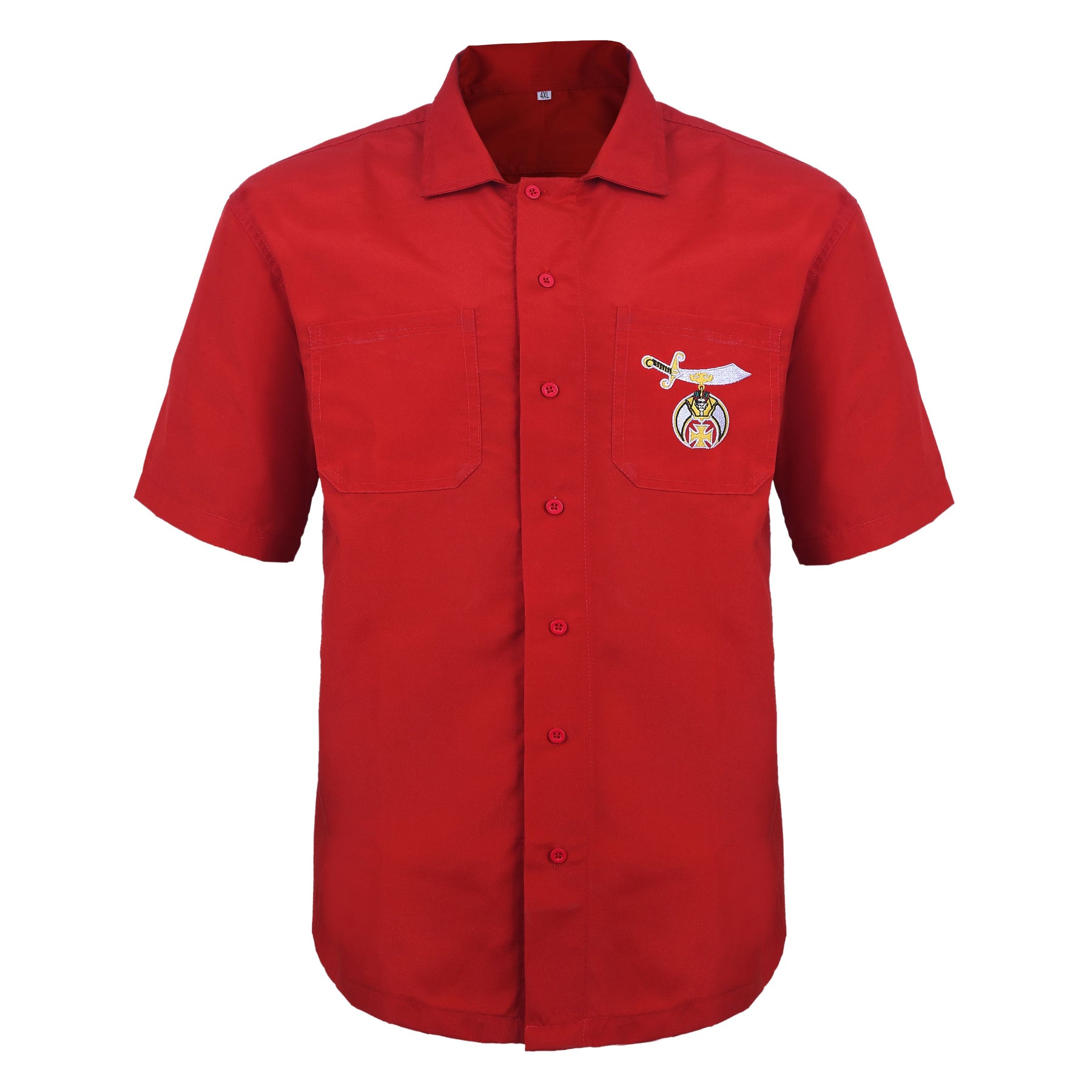 Shriners T-Shirt - Red Cotton - Bricks Masons