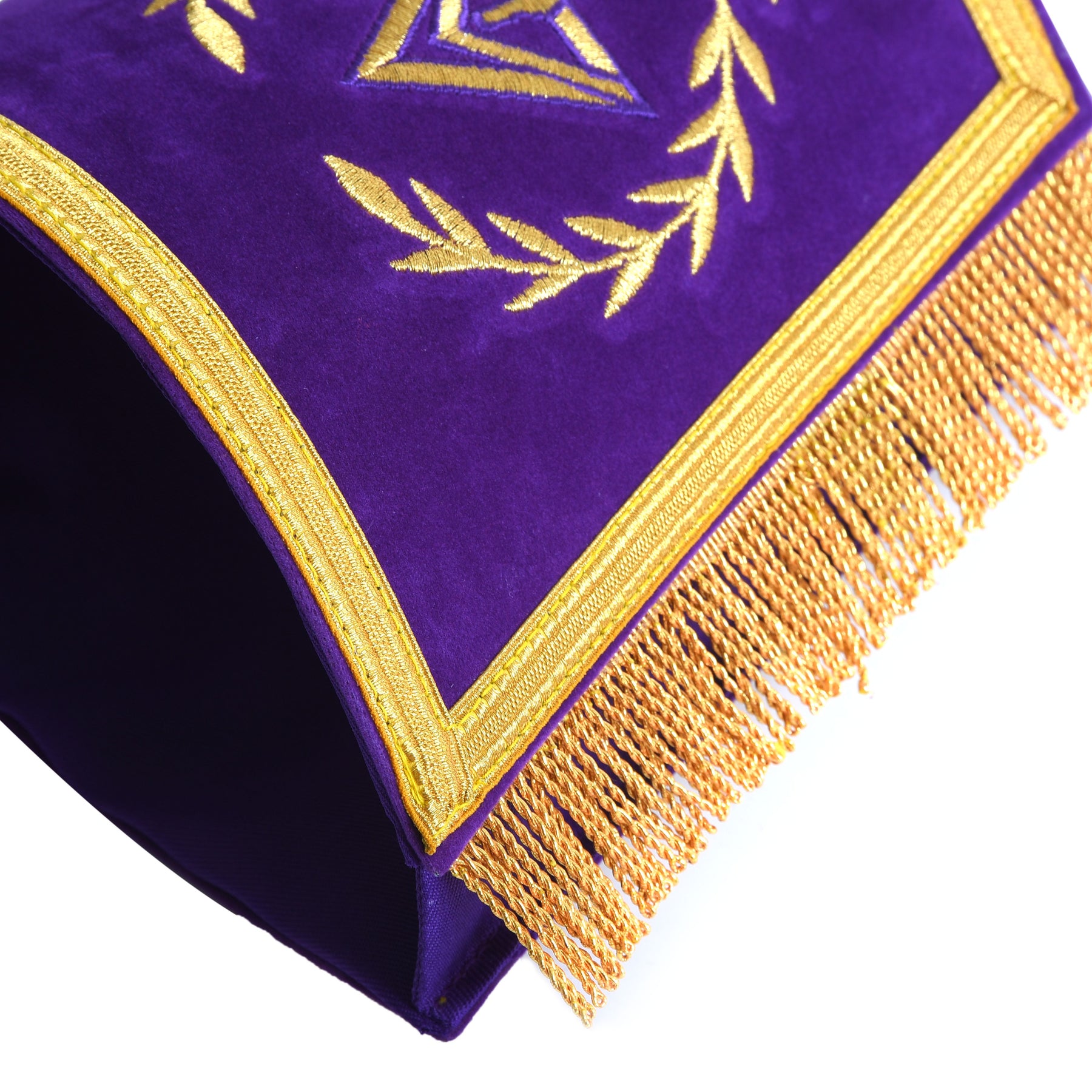 Royal & Select Masters English Regulation Cuff - Purple Velvet With Fringe - Bricks Masons