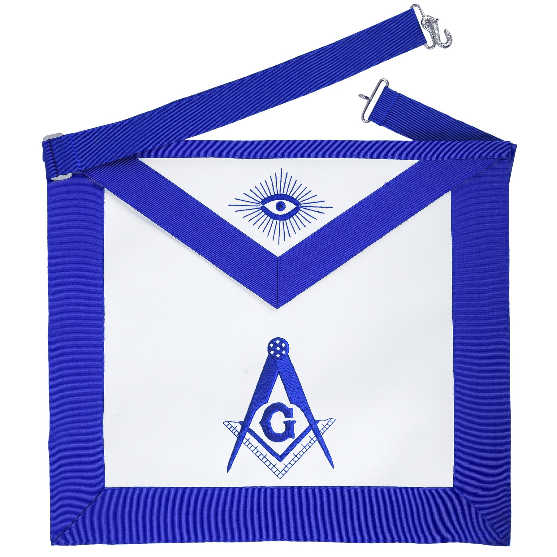 Master Mason Blue Lodge Apron - Royal Blue - Bricks Masons