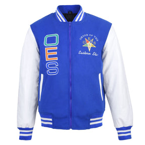 OES Jacket - Blue & White - Bricks Masons
