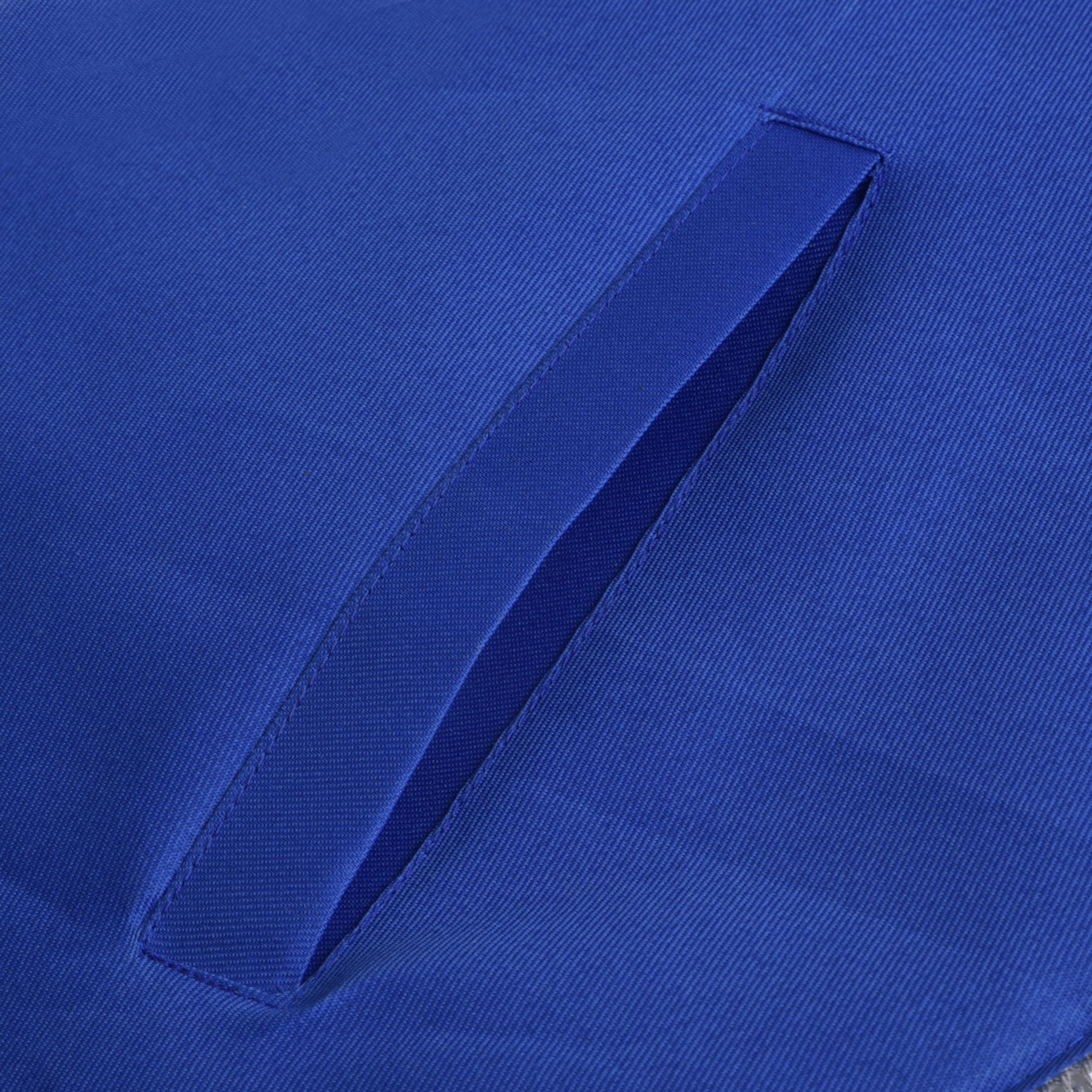 Treasurer Scottish Rite Officer Apron - Navy Blue With Fringe & Side Tabs - Bricks Masons