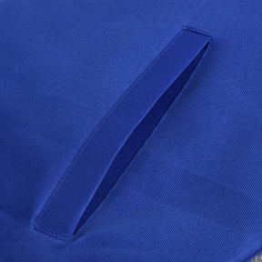 Worshipful Master Blue Lodge Officer Apron - Navy Blue With Silver Fringe - Bricks Masons