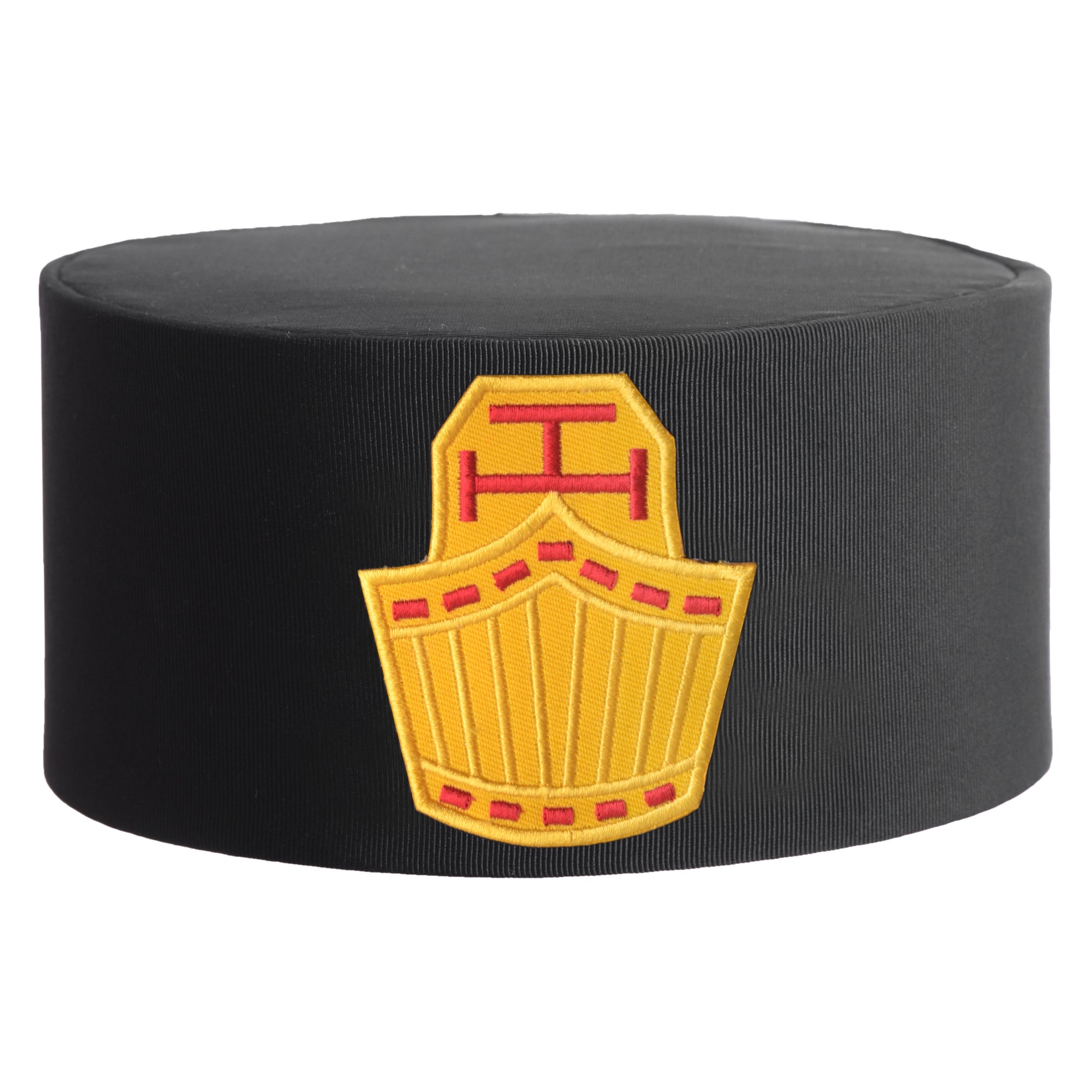 High Priest Royal Arch Chapter Crown Cap - Black With Gold Emblem - Bricks Masons