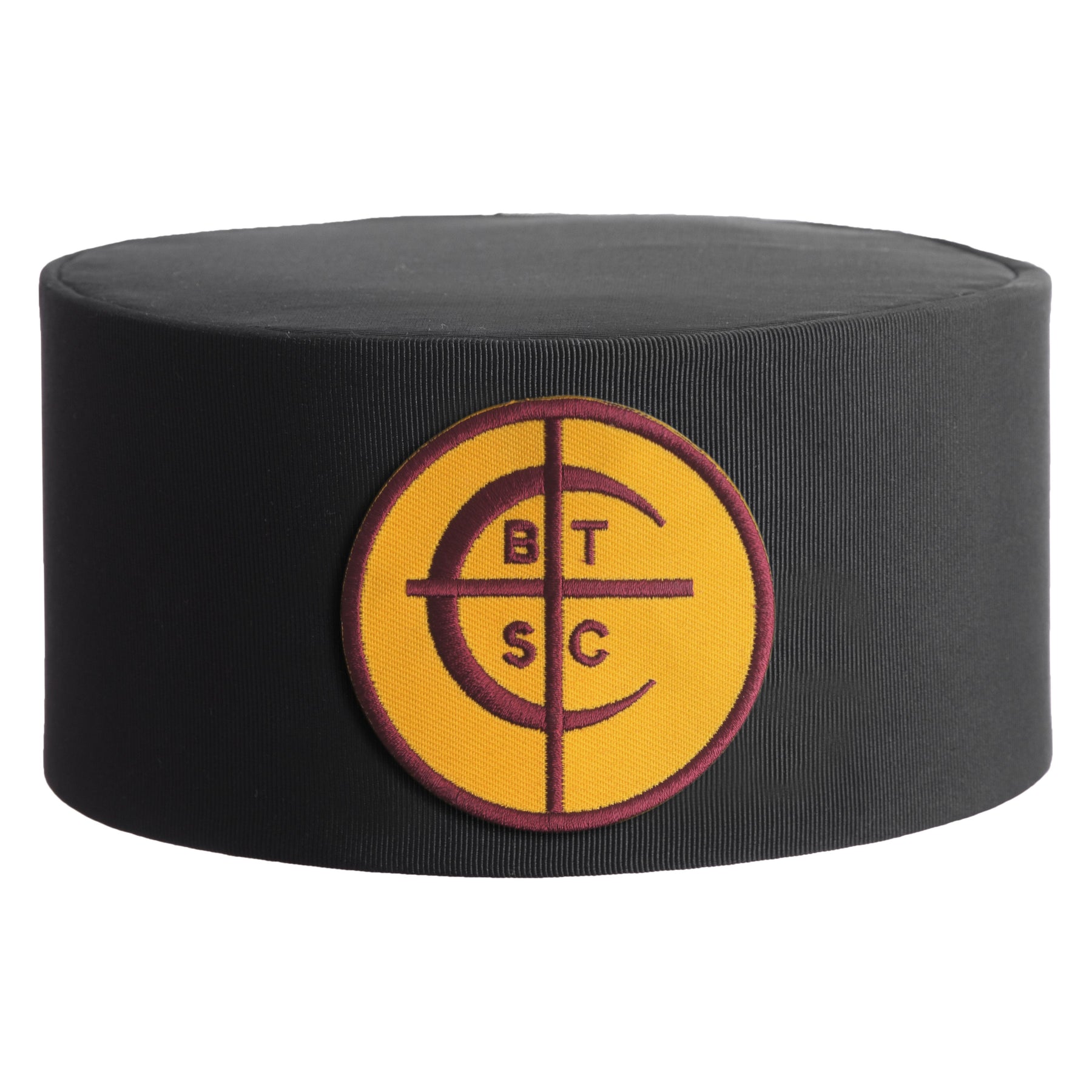 The Council Of Crusaders PHA Crown Cap - Black With Round Gold Patch - Bricks Masons