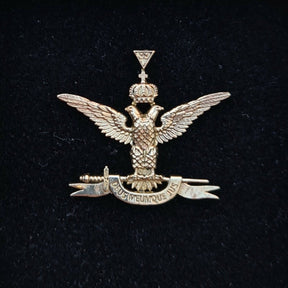 Scottish Rite Masonic Lapel Pin – Double Headed Eagle Wings Up - Bricks Masons