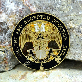 32nd Degree Scottish Rite Lapel Pin - ANCIENT AND ACCEPTED - Bricks Masons