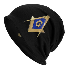 Master Mason Blue Lodge Beanie - Golden Square and Compass G