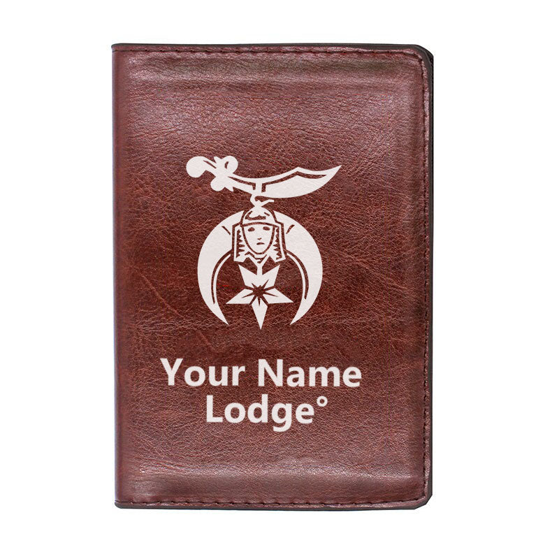 Shriners Wallet - Black & Brown - Bricks Masons