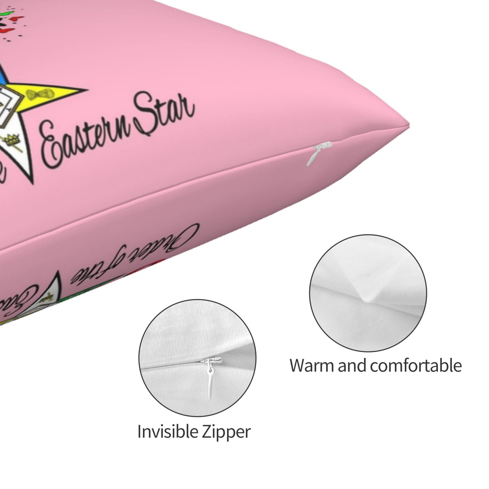 OES Pillowcase - Pink - Bricks Masons