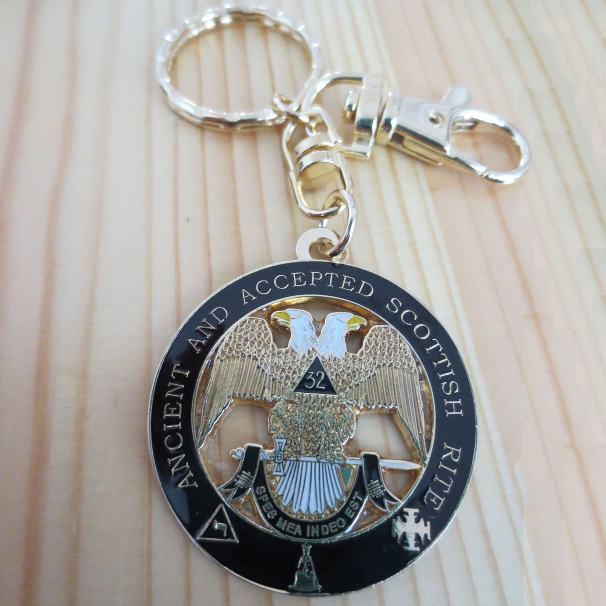Ancient and Accepted Scottish Masonic Key Chain - Bricks Masons