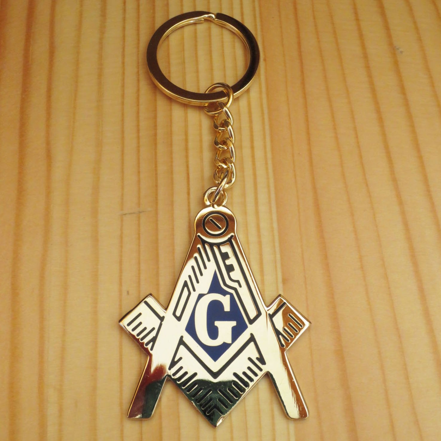 Square Compass G Masonic Key Chain - Bricks Masons