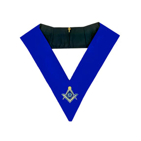 Immediate Past Master Blue Lodge Collar - Royal Blue - Bricks Masons