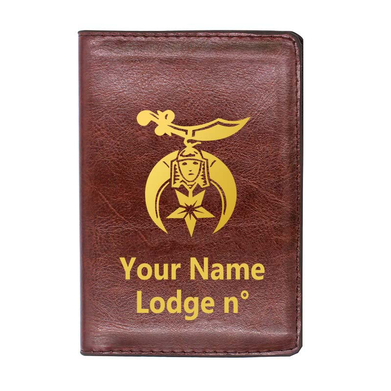 Shriners Wallet - Black & Brown - Bricks Masons