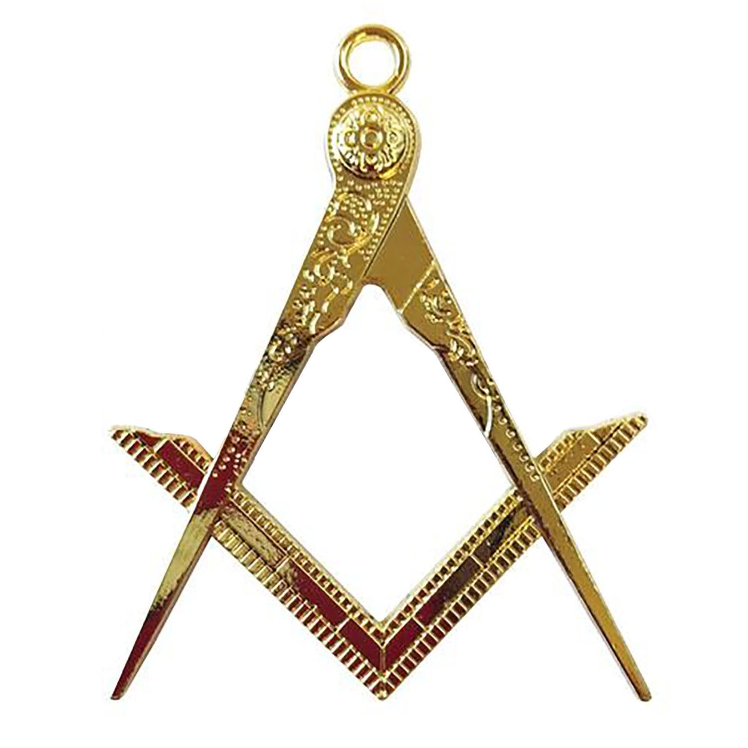 Masonic Square Compass Jewel - Bricks Masons