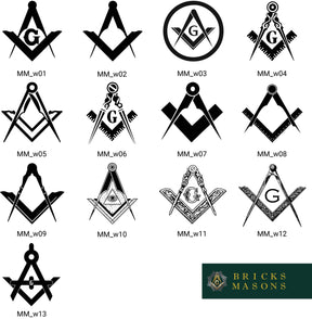 Master Mason Blue Lodge Journal - Leather - Bricks Masons