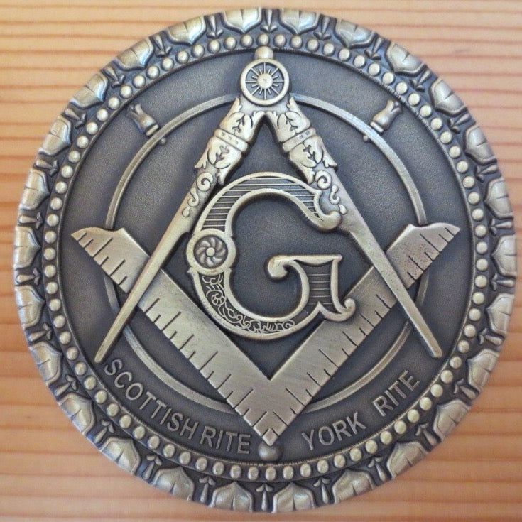 Scottish Rite Car Emblem - 3D Medallion - Bricks Masons