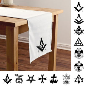 Masonic Table Runners - Bricks Masons