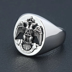 33rd Degree Scottish Rite Ring - 925 sterling silver - Bricks Masons