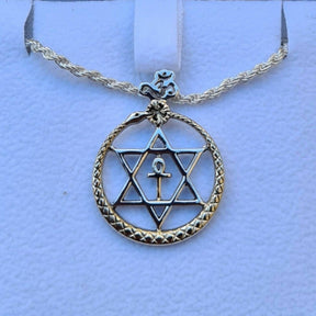 Masonic Necklace - Theosophical Society 14K Gold - Bricks Masons