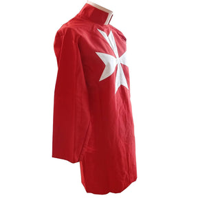 Order Of Malta Commandery Tunic - Red with (8 pointed) Maltese Cross - Bricks Masons