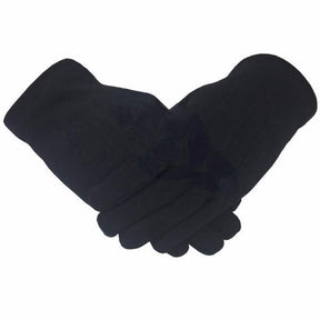 Masonic Glove - Black Cotton - Bricks Masons