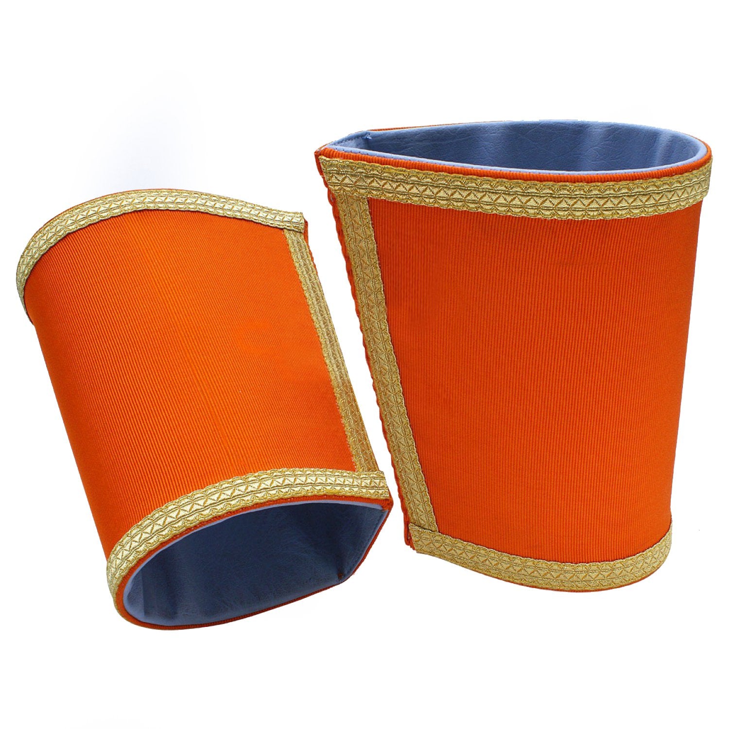 Masonic Cuff - Plain Orange Hand Embroidered - Bricks Masons