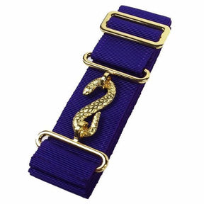 Masonic Apron Belt Extender - Purple Belt with Silver/Gold Clasp - Bricks Masons