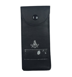 Masonic Jewels Case - Black Imitation Leaher - Bricks Masons