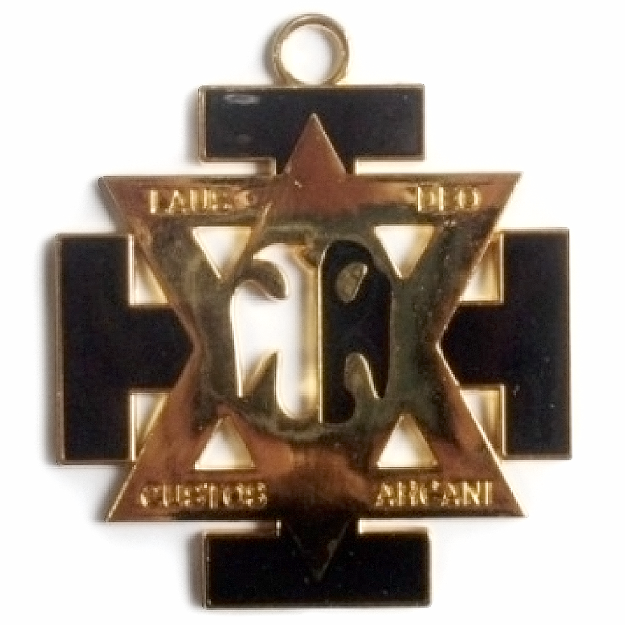 Commander In Chief Scottish Rite Collar Jewel - Black & Gold - Bricks Masons