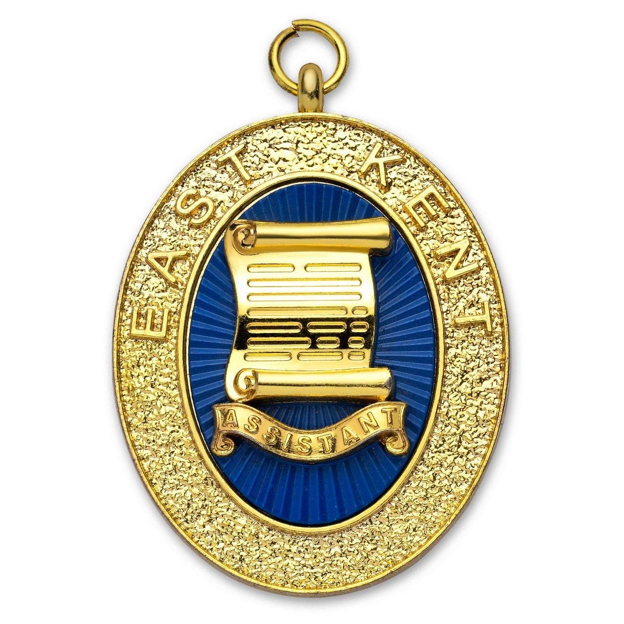 Grand Assistant Registrar Provincial Craft English Regulation Collar Jewel - East Kent Gold & Blue - Bricks Masons