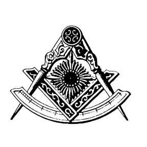 Past Master Blue Lodge California Regulation Umbrella - Three Folding Windproof - Bricks Masons