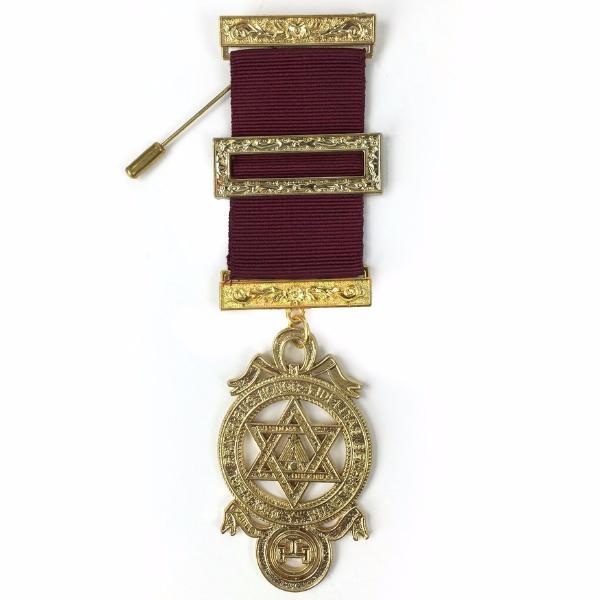 Principal English Royal Arch Breast Jewel - Gold Plated - Bricks Masons