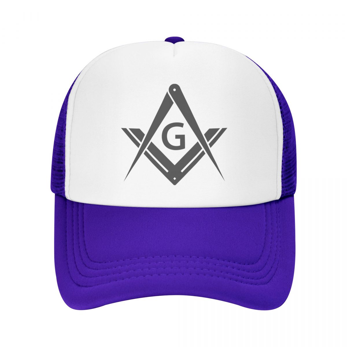 Master Mason Blue Lodge Baseball Cap - Square and Compass with G Adjustable (Various Colors) - Bricks Masons