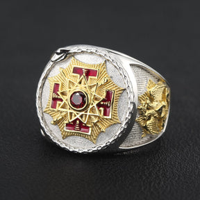 33rd Degree Scottish Rite Ring - 925 Sterling Silver - Bricks Masons