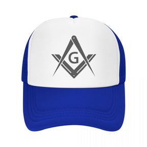 Master Mason Blue Lodge Baseball Cap - Square and Compass with G Adjustable (Various Colors) - Bricks Masons