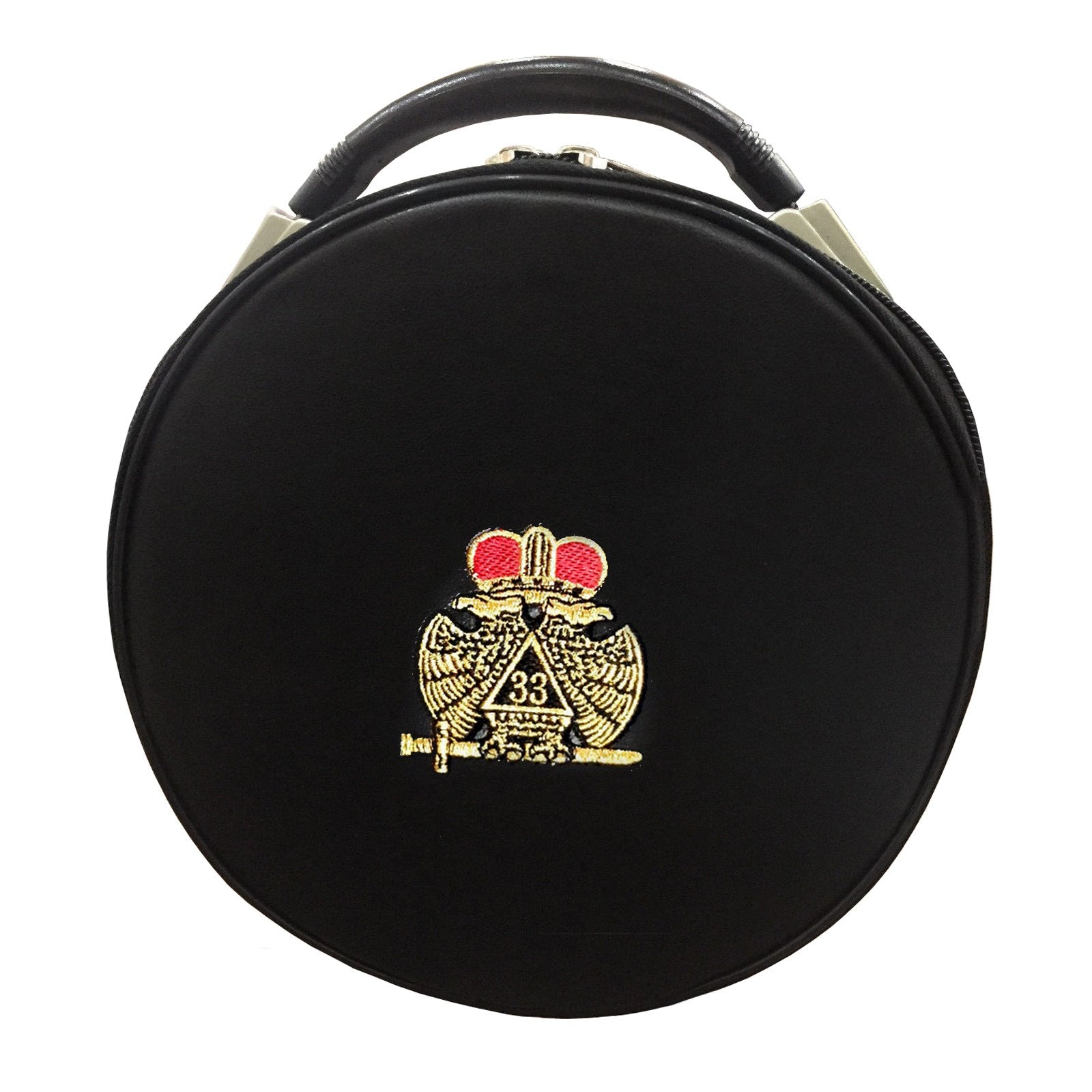 33rd Degree Scottish Rite Crown Cap Case - Double Eagle Black - Bricks Masons