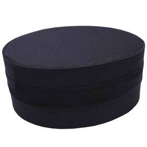 Masonic Crown Cap - All Black with Braid - Bricks Masons