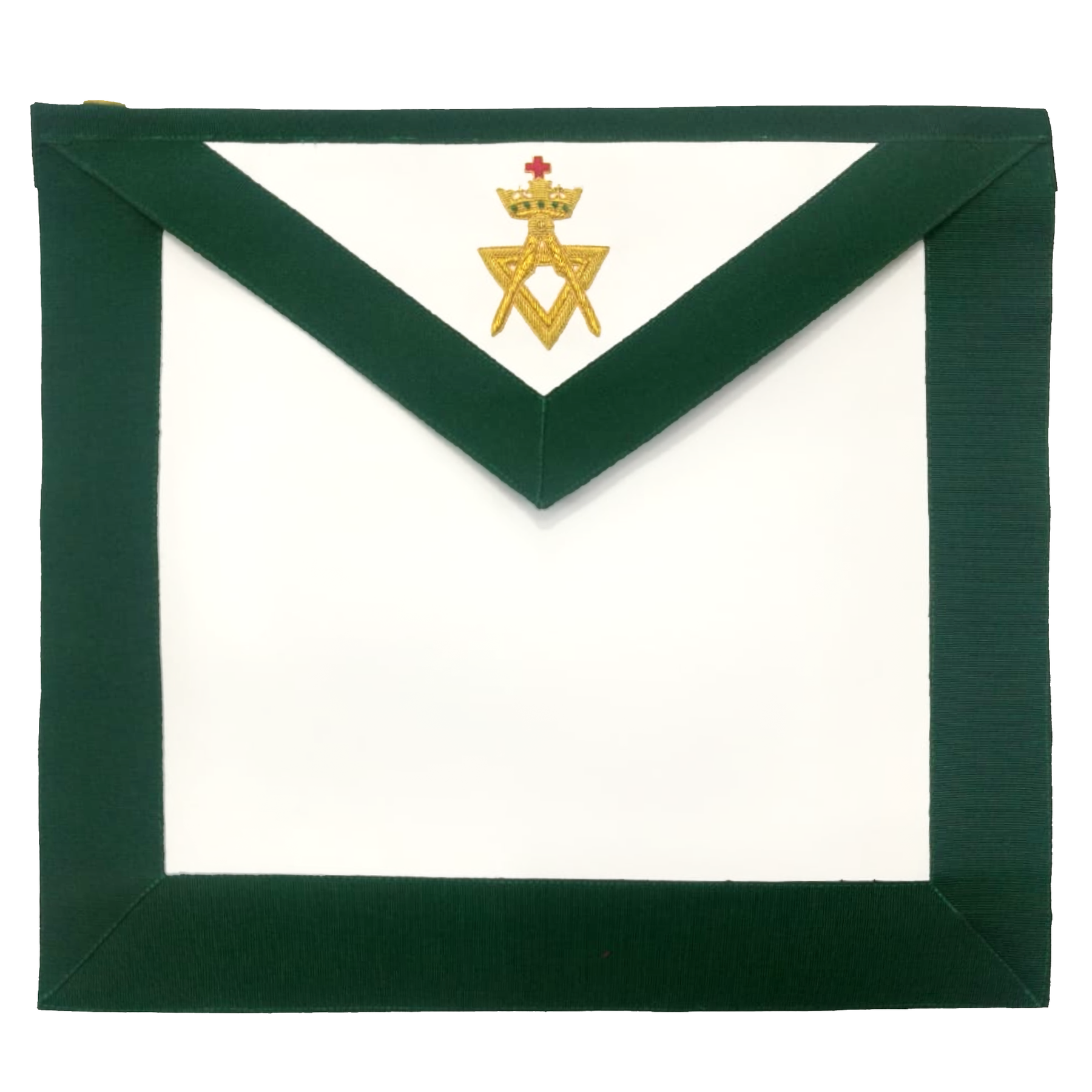 Member Allied Masonic Degrees Apron - Green Velvet - Bricks Masons