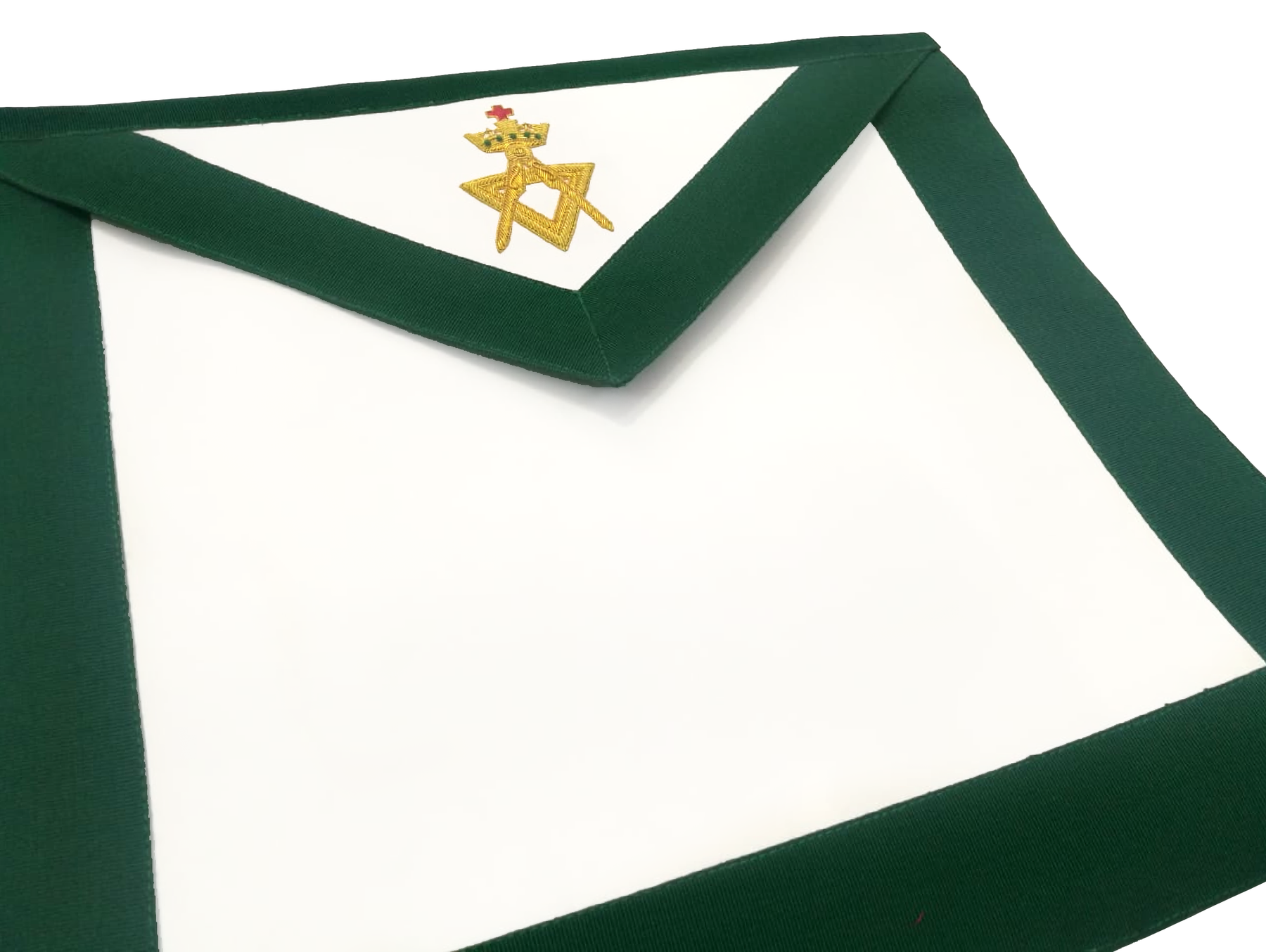 Member Allied Masonic Degrees Apron - Green Velvet - Bricks Masons