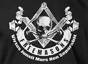 Freemasons Skull & Bones Flag - Bricks Masons