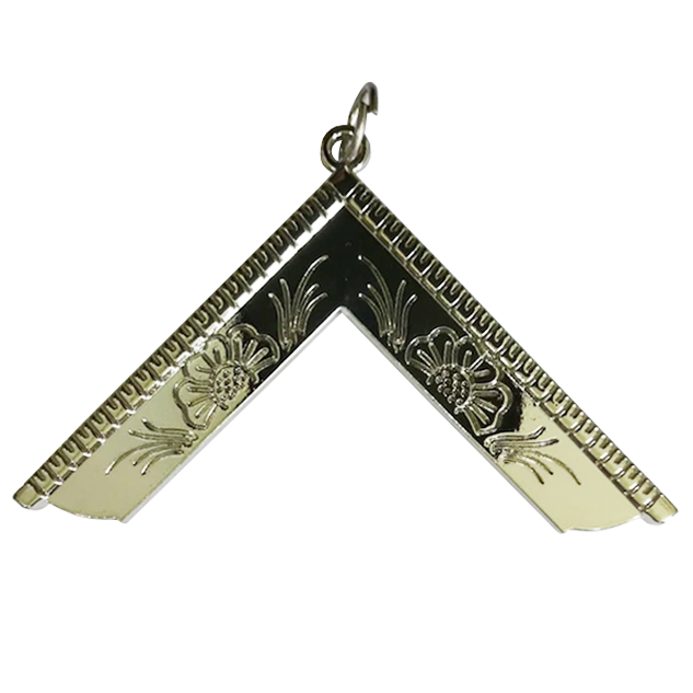 Masonic Craft Lodge Officer Silver Collar Jewel - Worshipful Master - Bricks Masons