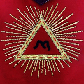 13th Degree Scottish Rite Apron - Red & Black with Gold Embroidery - Bricks Masons