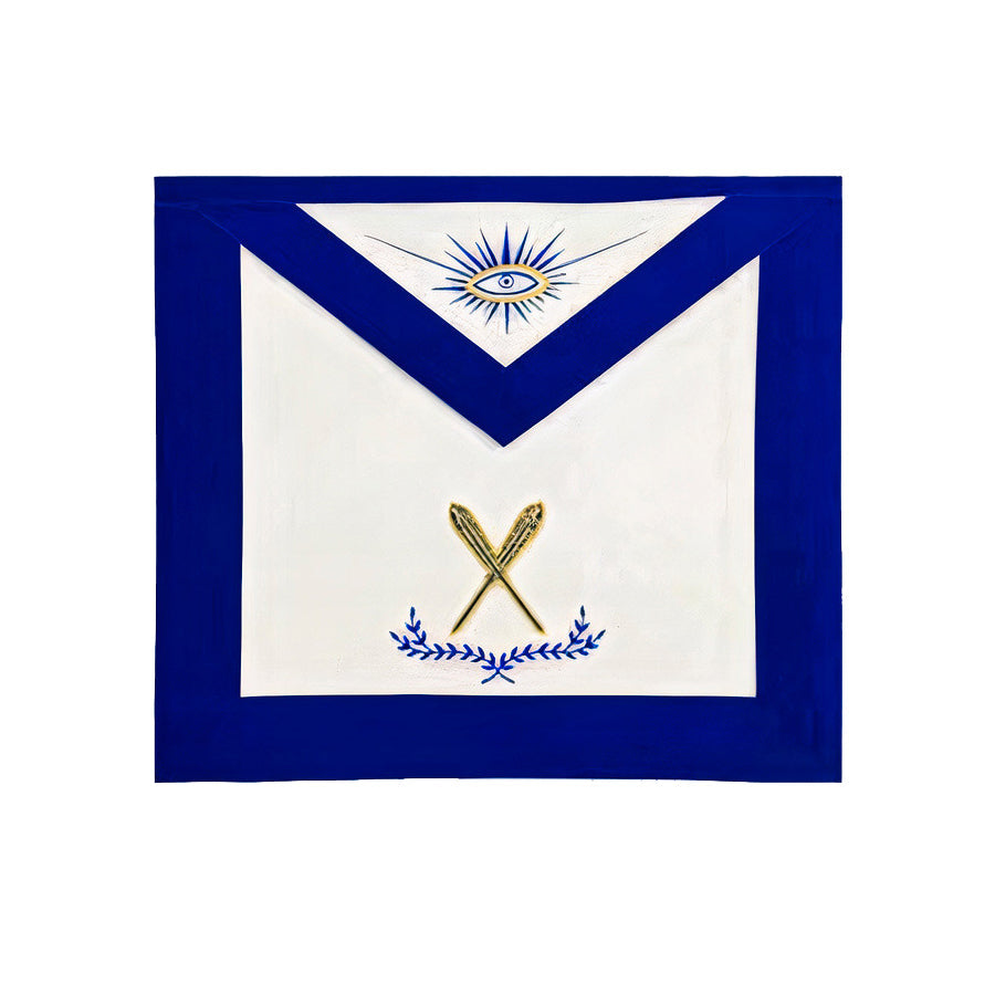 Secretary Blue Lodge Apron - Royal Blue - Bricks Masons